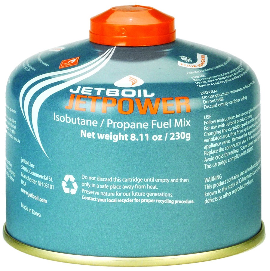Jetboil Jetpower Fuel Fuel Canister, 230g Blue *Collection Only*
